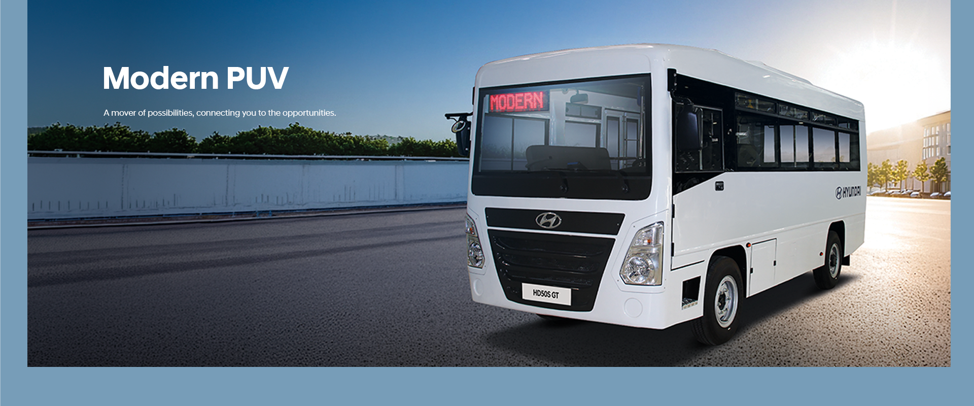 Hyundai modern public utility vehicle